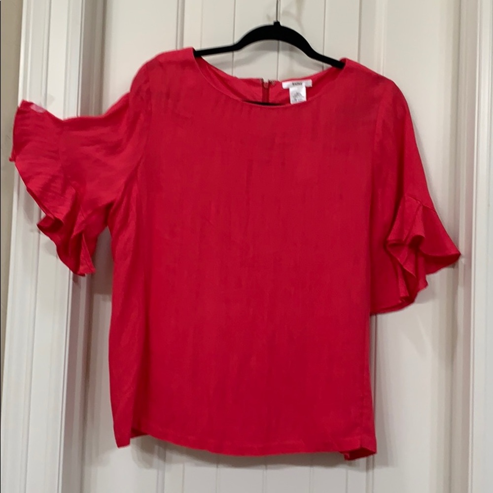 Linen look top - 65% Rayon & 35% Poly